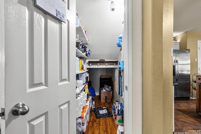 view of storage area
