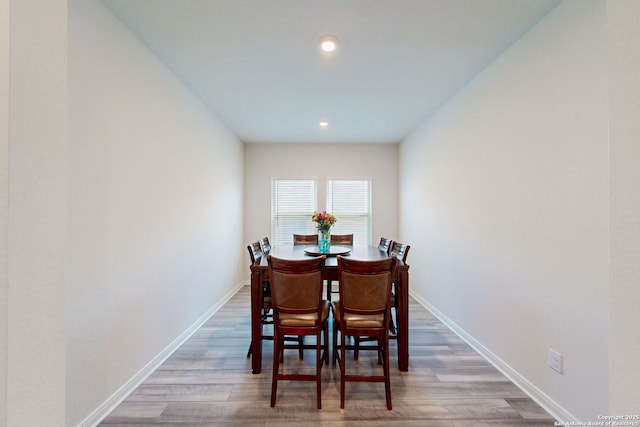 10259 Juniper Oaks, Boerne, TX 78006 - dining space featuring wood finished floors, recessed lighting, and baseboards