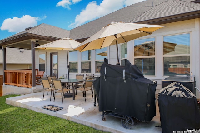 10259 Juniper Oaks, Boerne, TX 78006 - view of patio featuring a grill