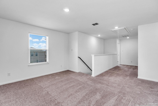 10825 Quinn Ct, San Antonio, TX 78252 - carpeted empty room featuring attic access, recessed lighting, and baseboards