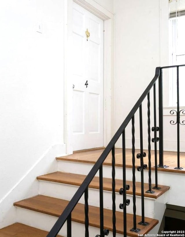 view of stairway