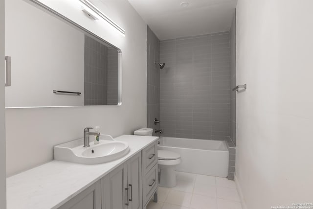 1144 Denver, San Antonio, TX 78210 - full bath featuring vanity, toilet, tile patterned floors, and shower / bathtub combination