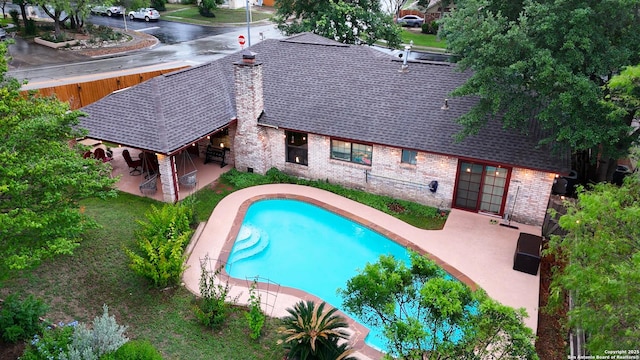 view of pool with a patio