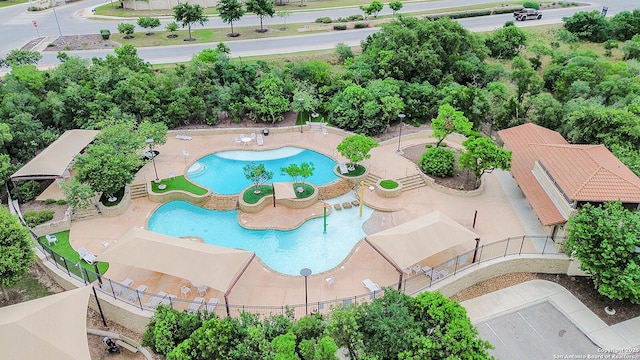 1617 Desert Candle, San Antonio, TX 78245 - bird's eye view of a pool