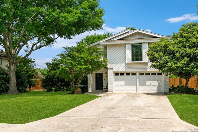 306 Chaparral Crk, Boerne, TX 78006 - view of front of house with concrete driveway, an attached garage, and brick siding