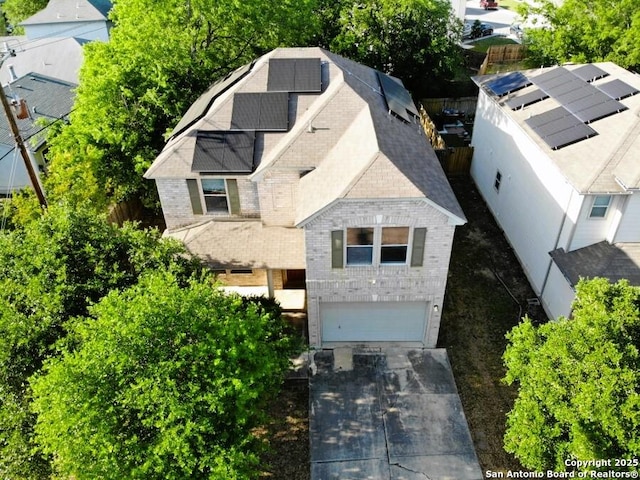 aerial view of property and surrounding area