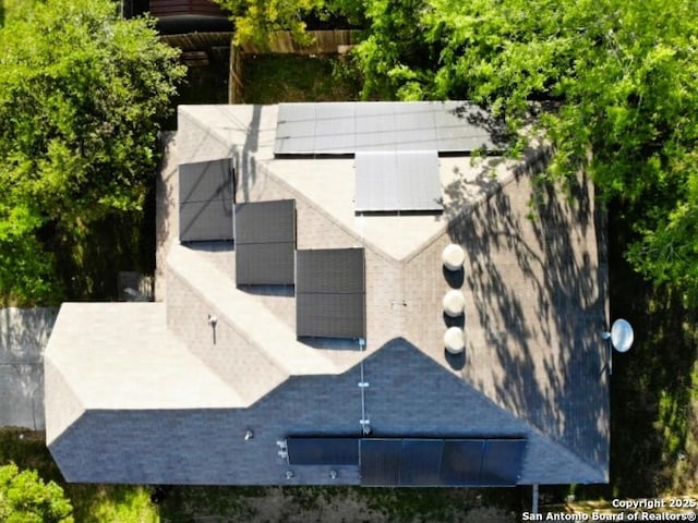 view from above of property