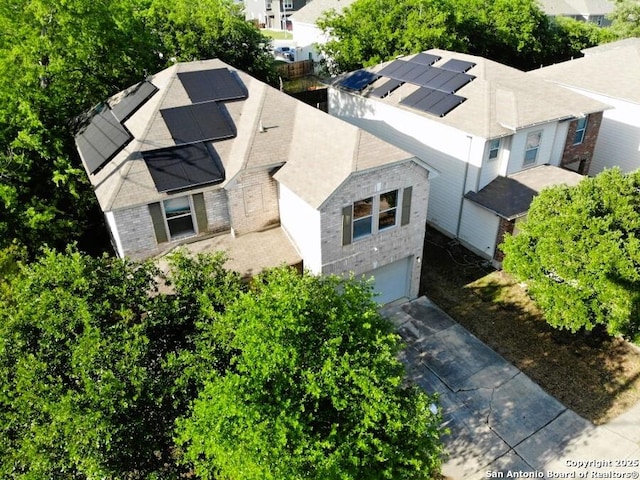 aerial view of property and surrounding area