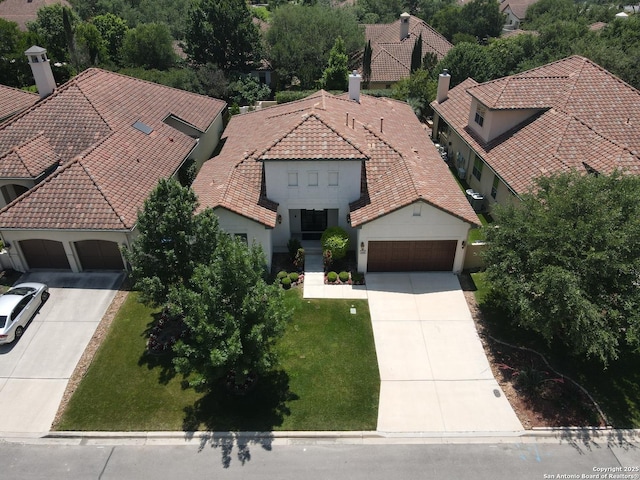 aerial view of property and surrounding area