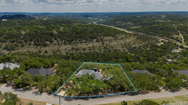 552 Mountain Oaks, Canyon Lake, TX 78133 - aerial view of a forest