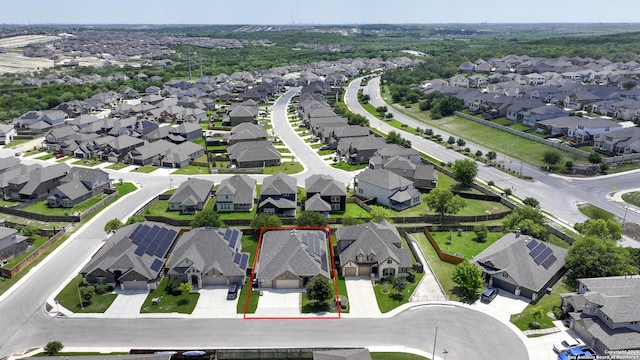 1710 Briar Spg, San Antonio, TX 78245 - aerial perspective of suburban area with property boundaries highlighted