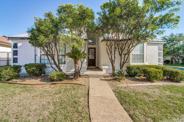 view of front of home featuring stucco siding