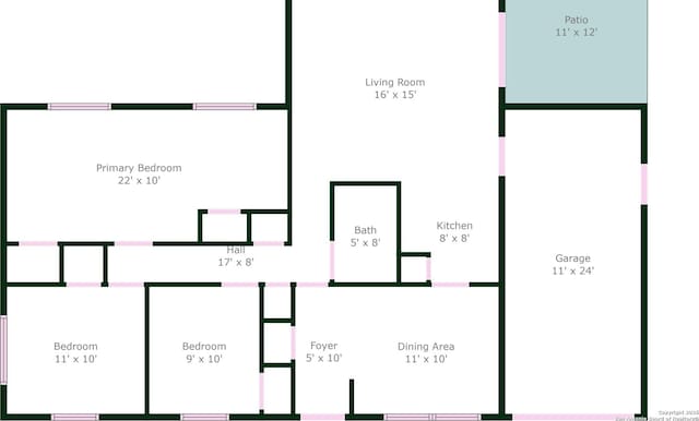 4722 Casa Manana, San Antonio, TX 78233 - floor plan / room layout