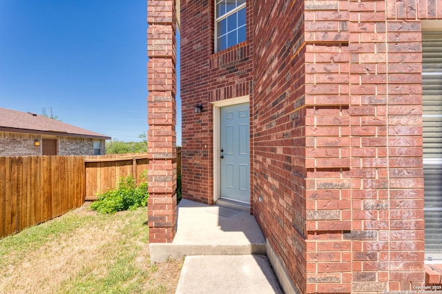 3601 Diamond Fls, Schertz, TX 78154 - entrance to property featuring brick siding and fence