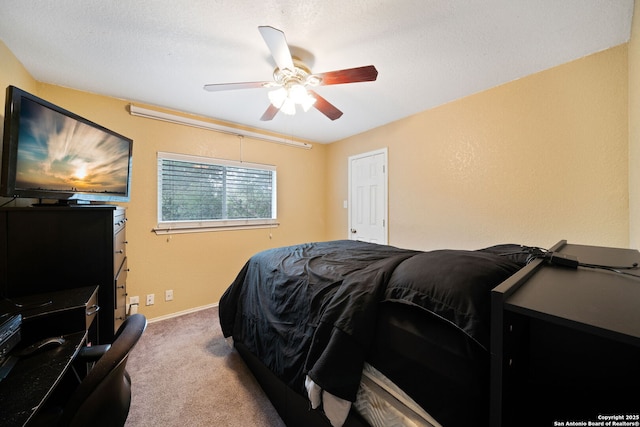 934 Saxonhill, San Antonio, TX 78253 - carpeted bedroom with a ceiling fan and baseboards