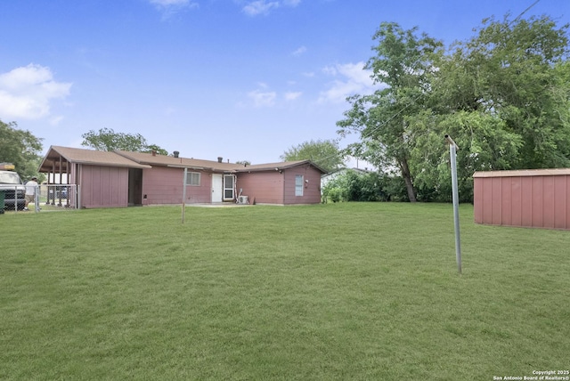 6711 Greencastle, San Antonio, TX 78242 - view of yard featuring an outdoor structure