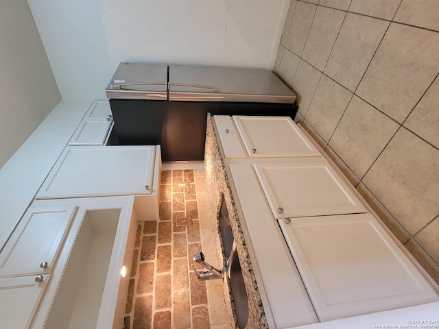 8702 Village Dr Unit 204, San Antonio, TX 78217 - bathroom with brick flooring
