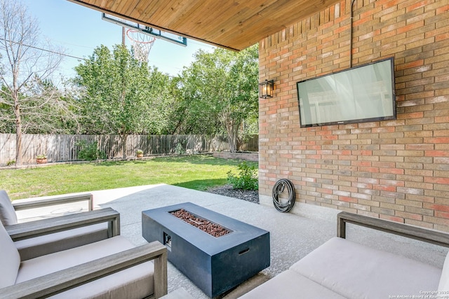 823 Peg Oak, San Antonio, TX 78258 - view of patio / terrace featuring a fire pit