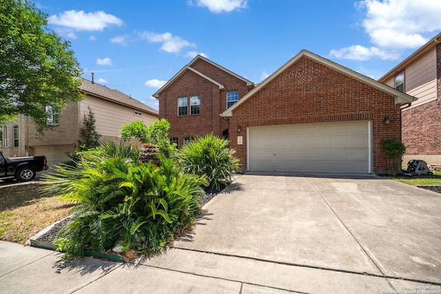 38 Atwell, San Antonio, TX 78254 - traditional-style house with brick siding, concrete driveway, and a garage