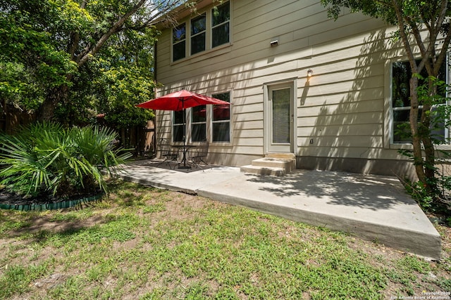 38 Atwell, San Antonio, TX 78254 - rear view of house with a patio area