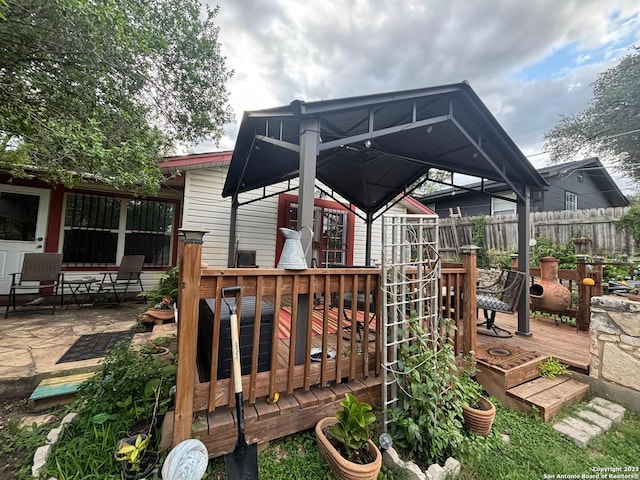 3802 Quiver, San Antonio, TX 78238 - rear view of property featuring a wooden deck and fence