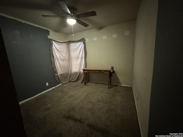 5039 Bayhead, San Antonio, TX 78220 - carpeted empty room with ceiling fan and baseboards