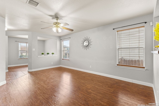 846 Barrel Pt, San Antonio, TX 78251 - unfurnished room featuring a ceiling fan, wood finished floors, and baseboards