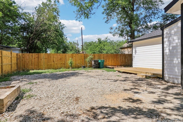 2120 San Fernando, San Antonio, TX 78207 - fenced backyard with a wooden deck