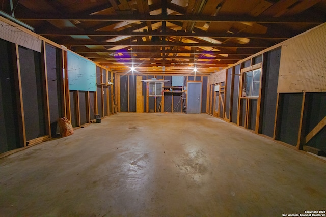 view of basement