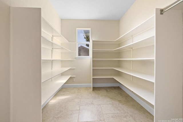 view of storage area