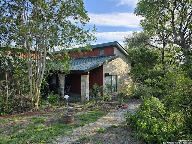 9840 Tower Vw, Helotes, TX 78023 - exterior space featuring metal roof