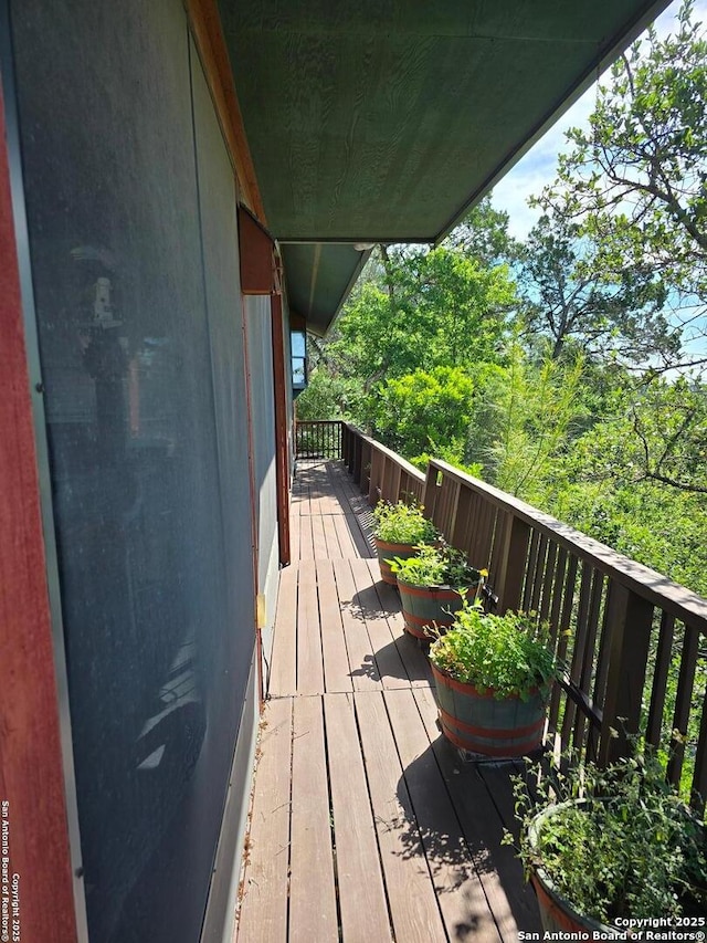 9840 Tower Vw, Helotes, TX 78023 - view of wooden deck