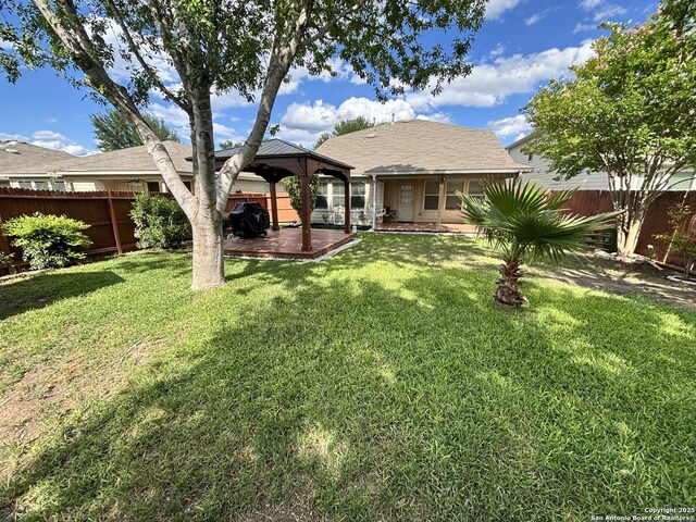 3819 Browning, San Antonio, TX 78245 - rear view of property with a gazebo