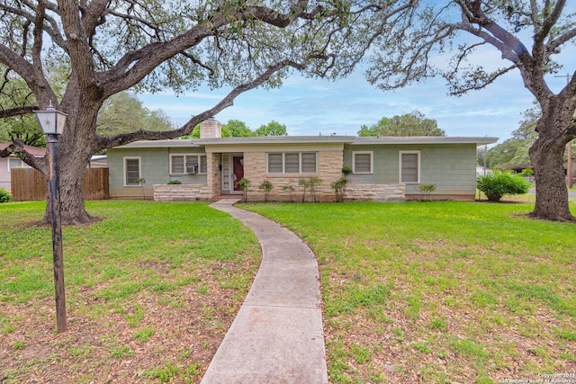 451 Burges, Seguin, TX 78155 - ranch-style house with a chimney