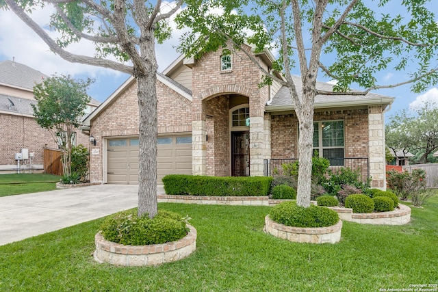 15342 Fort Marcy, San Antonio, TX 78245 - traditional-style home with brick siding, driveway, a garage, and stone siding