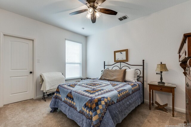 15342 Fort Marcy, San Antonio, TX 78245 - bedroom featuring carpet, baseboards, and ceiling fan