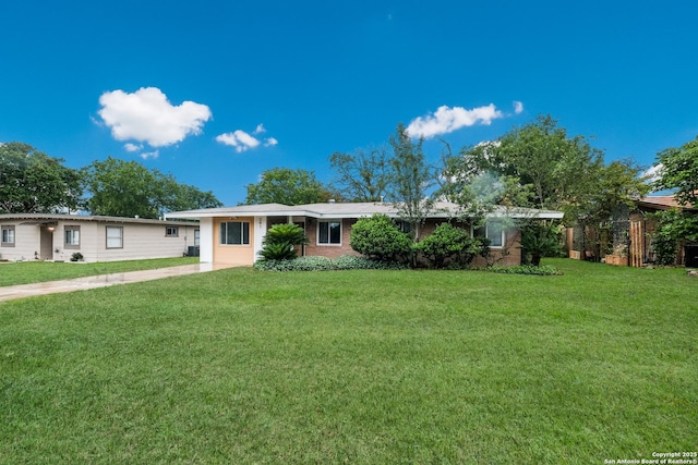 241 Weathercock Ln, Windcrest, TX 78239 - ranch-style home featuring a front yard and concrete driveway