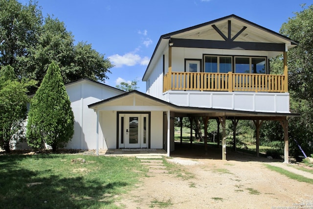23127 Opportunity, Elmendorf, TX 78112 - view of front of property with a carport and dirt driveway
