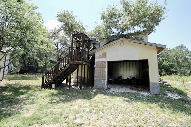 23127 Opportunity, Elmendorf, TX 78112 - view of outdoor structure with stairway