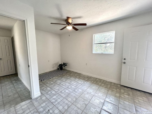 23127 Opportunity, Elmendorf, TX 78112 - empty room with a ceiling fan and baseboards