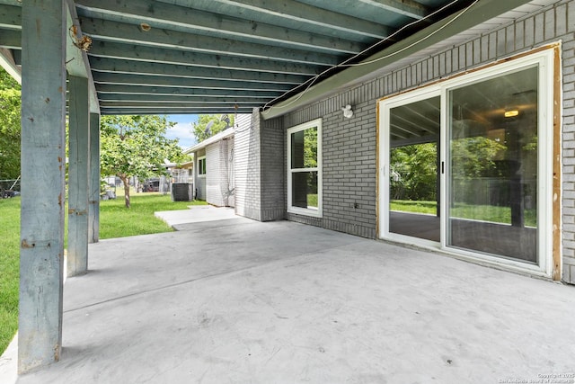 view of patio / terrace featuring cooling unit