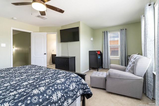 4351 E Safe Hbr, San Antonio, TX 78244 - bedroom featuring carpet flooring, baseboards, and ceiling fan