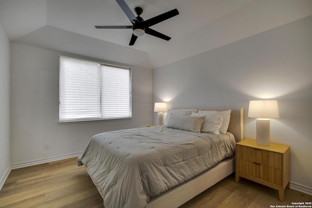 772 Lakebreeze, Canyon Lake, TX 78133 - bedroom featuring wood finished floors, baseboards, and a ceiling fan