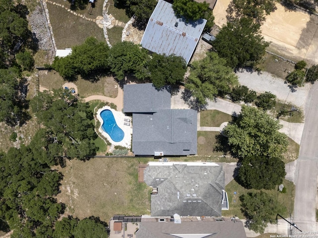 772 Lakebreeze, Canyon Lake, TX 78133 - aerial view of property's location featuring a pool area