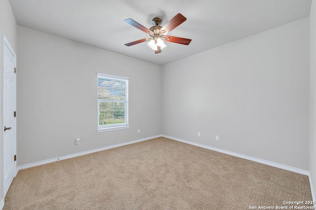 108 Medora Br, Floresville, TX 78114 - unfurnished room featuring carpet floors, baseboards, and ceiling fan