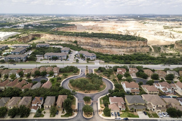 aerial overview of property's location featuring nearby suburban area