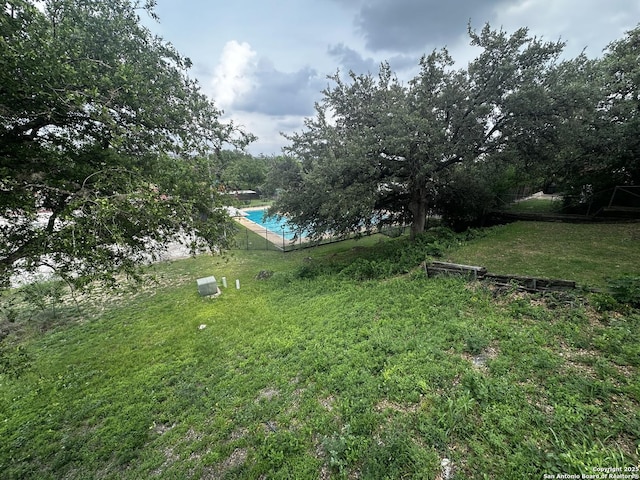 view of green lawn