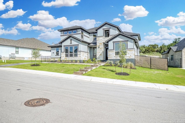 4019 Wood Crk, San Antonio, TX 78257 - view of front of property with stone siding and stucco siding