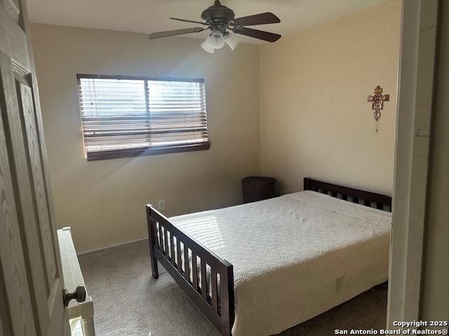 351 Fontana Albero, San Antonio, TX 78253 - bedroom with carpet and ceiling fan