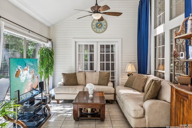 24 Rogers Wood, San Antonio, TX 78248 - sunroom with lofted ceiling and tile patterned floors